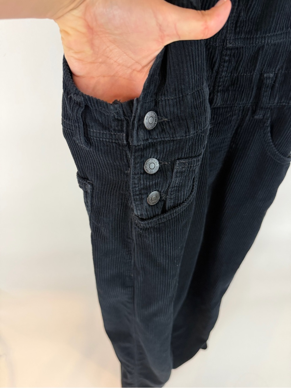 Free People We The Free Ziggy Denim Overall in Mineral Black - Picture 6 of 9